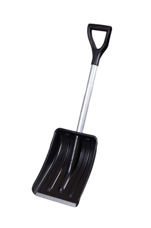 Лопата автомобильная "Авто Люкс"пластмассовая цельнолитая с металлической планкой