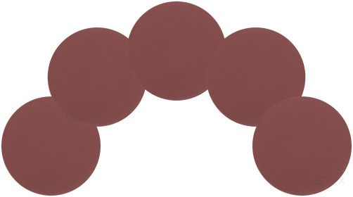 Круги шлифовальные сплошные (липучка), алюминий-оксидные, 125 мм, 5 шт. Р 600