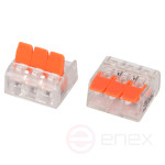 ERA terminal NO-225-429 universal 221-413 compact with levers 3-wire 0.2-4 mm2 package 4 pcs