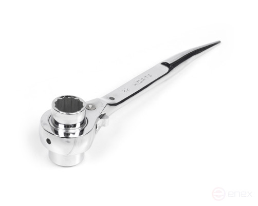 Colic socket wrench ratchet 22x24 chrome HORTZ