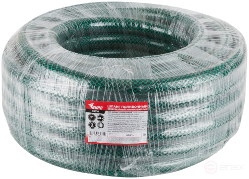 Шланг поливочный трехслойный армированный, зеленый 1" х 3,0 мм х 25 м