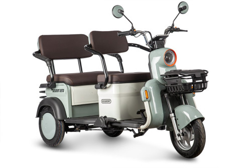 Electric tricycle Rutrike Gelbert Beta 48V/60V 800W, green and white