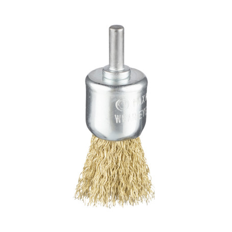 Brush 852 conc., corrugated BRASS for drills xb 6 mm D19 mm BS 0.3 pack. 1/60/180