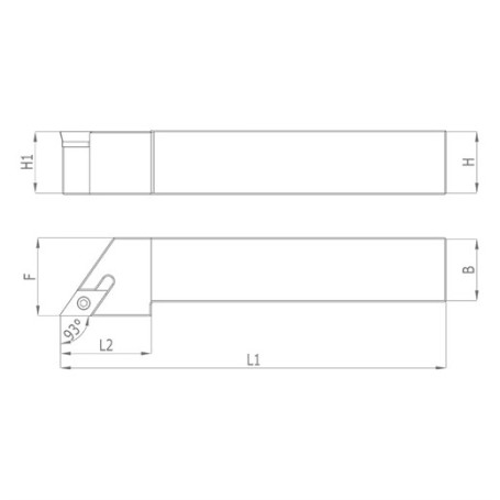 Heikenei Sdjcr Dcmt 11T3 Державка для наружного точения, 25x25