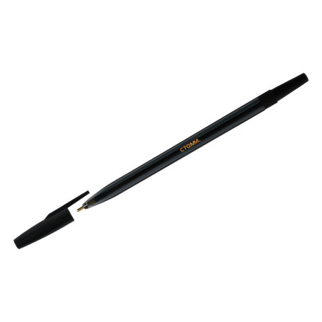 Ballpoint pen STAMM "049" black, 0.7mm, tinted case