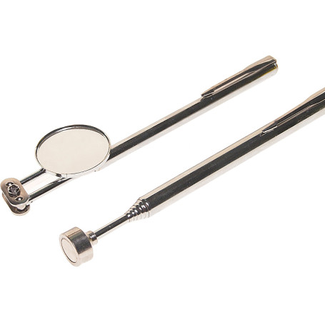 Набор ER-53011 зеркало телескопическое, круглое, 30 мм./магнит телескопический до 1,3 кг, max длина 60,5см ЭВРИКА 1/25/100