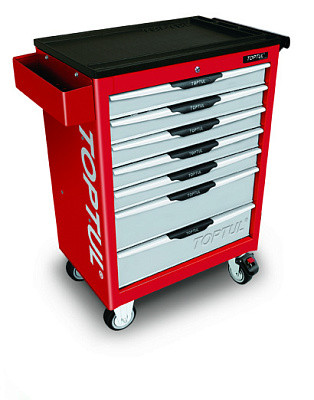 Tool trolley 7 boxes red, PRO-LINE TOPTUL TCAC0702 series