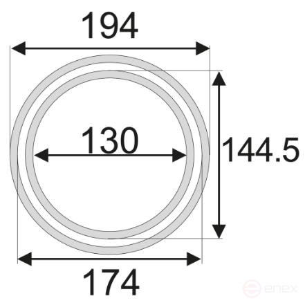 Set of tools for mounting the oil seal of the rear axle (MERCEDES) JTC