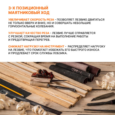 Лобзик аккумуляторный BORT BPS-21Li-Q (без АКБ и ЗУ)