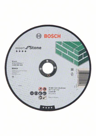 Cutting wheel, straight, Expert for Stone C 24 R BF, 180 mm, 3.0 mm