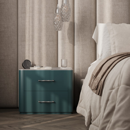 Handle meb. bracket met. EVA 128 antique silver, AKS