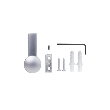 Крючок меб. однорожковый мет. KING хром матовый AKS