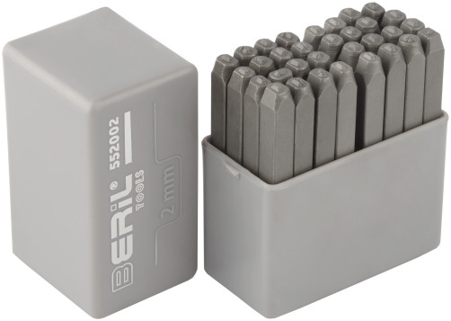 Набор клейм буквенных кириллица 2мм (стальные) BERIL