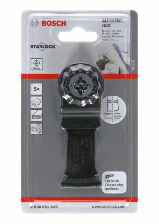 Submersible saw blade HCS AIZ 32 EPC Wood 50 x 32 mm, 2608661626