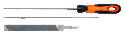 Набор из 3 заточных напильников Ø 5,5 мм + рукоятка ERGO, 200 мм