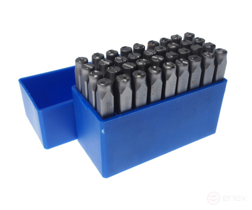 The stamps are letter Cyrillic letters of 6mm (HRC 60+-2 degrees. DIN 1451) JTC