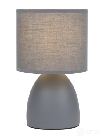 Rivoli Nadine 7042-501 Table Lamp 1 * E14 40W ceramic grey with lampshade