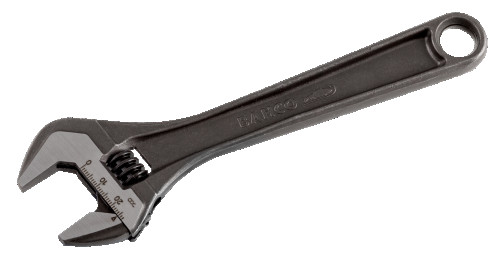 Oxidized adjustable wrench, length 255/grip 30 mm