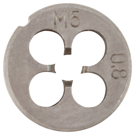 Metric die, alloy steel M5x0.8 mm