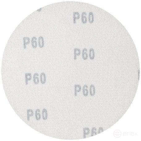 Круги абразивные шлифовальные на ворсовой основе под "липучку" (Р60, 125 мм, 5шт.), Cutop Profi