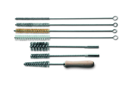 Brush ruff, D15*300*100mm, brass wire (MES), 0.15 mm (Lessmann, KRONBURSTE)