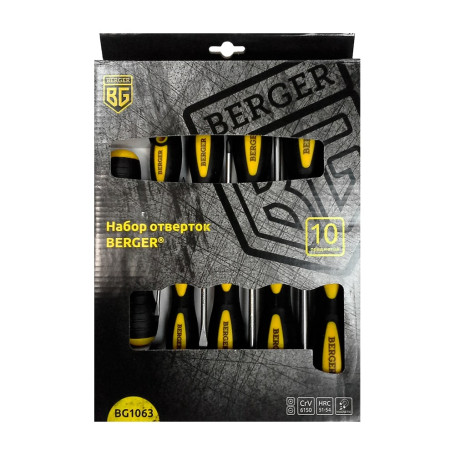 10-piece BERGER screwdriver set