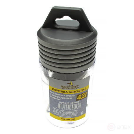 Коронка алмазная по кафелю и стеклу 42 мм с ц/с, Чеглок (5/60)