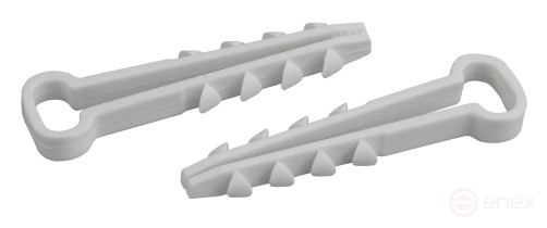 Хомут дюбельный ЭРА DXP-5-8-w-100 для плоского кабеля 5-8мм белый 100шт