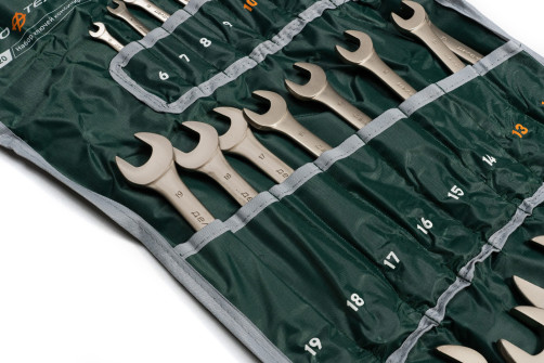 Набор ключей комбинированных 22 шт. (6,7,8,9,10,10,11,12,13,13,14,15,16,17,18,19,21,22,24,27,30,32 мм) планшет тетрон.