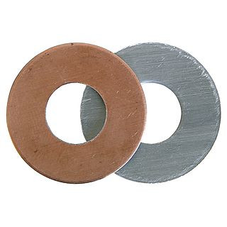 Aluminum-copper washer M10