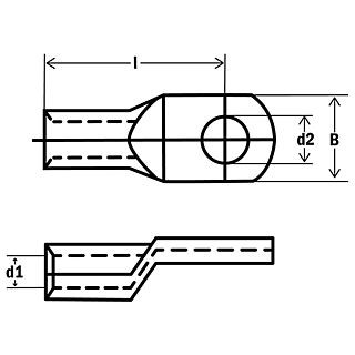 Cable tip with ring, made of pure nickel 0.5-1 M5