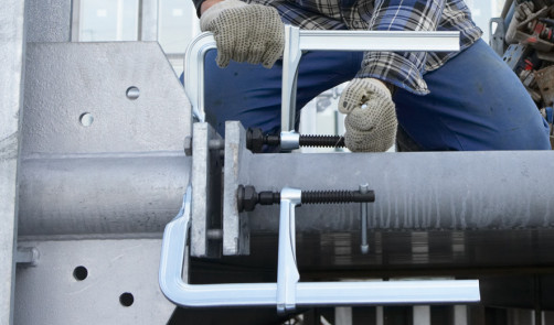 SL60M Струбцина высокоэффективная столярная 600/120, усилие: 8.5 кН, момент затяжки: 25 Нм, с Т-образной рукояткой