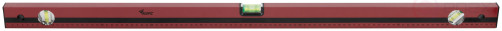 Optima level, 3 eyes, red body, milled working face, 1000 mm scale