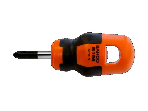 Отвертка короткая BahcoFit Phillips PH 2x25 мм, розничная упаковка