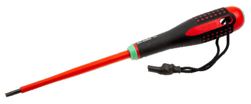Insulated screwdriver with ERGO handle for TORX T30x175 mm screws with Kevlar loop