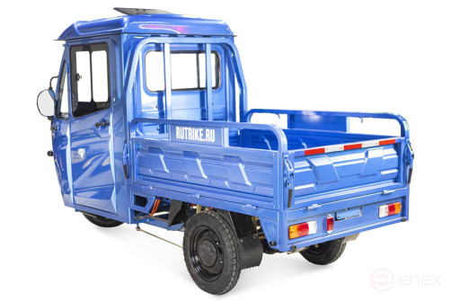 Грузовой электротрицикл Rutrike КАРГО Кабина обогрев 1500 60V1000W, серый