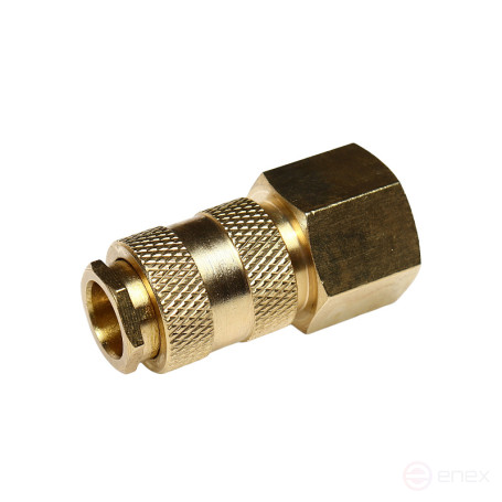 Быстроразъем пневматический ER-BSE1-4SF:с клапаном с внутренней резьбой 1/2" (латунь) ЭВРИКА /1/10