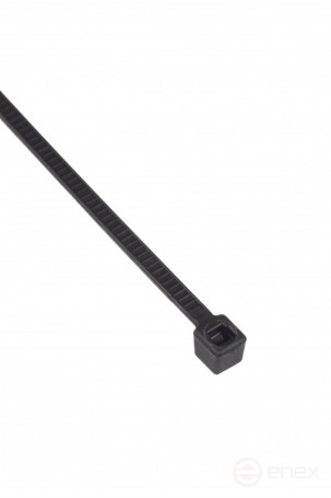 WRline WR-SHN-25-100B Стяжка-хомут 2,5х100 мм, кабельная нейлоновая 6,6, неразъемная, цвет черный (100шт)