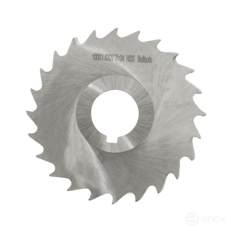 Фреза отрезная 100х1,6х27 Z=24 тип 3 со ступицей и ш/п HSS ГОСТ 2679-93 Beltools