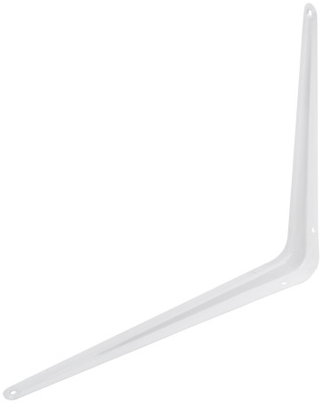 Corner bracket white 250x300 mm (0.9 mm)
