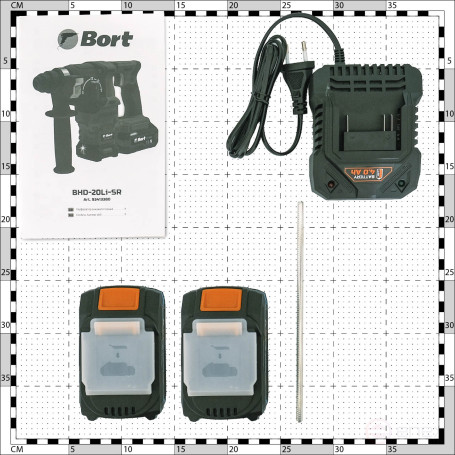 Battery punch BORT BHD-20Li-SR (2x4.0Ah+battery)