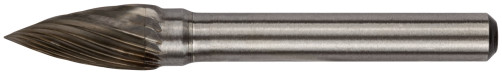 Carbide Pro ball, 6 mm pin, cylindrical with a sharp tip