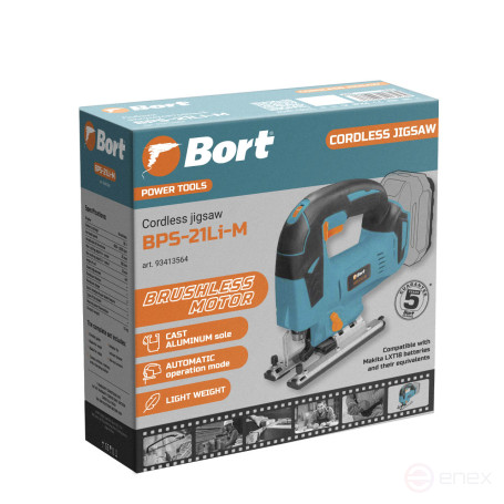 Лобзик аккумуляторный BORT BPS-21Li-M