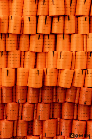 Лента РОМЕК для стяжных ремней 75мм/15000 KG (желтая), 100м