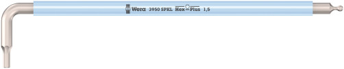 3950 SPKL Multicolour Г-образный ключ, нержавеющая сталь, с шаром, 1.5 x 90 мм