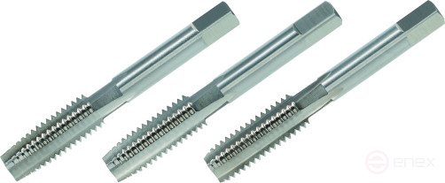 Tap HSS-G UNC 3/8x16 manual set of 3 pcs. (23318) VOLKEL
