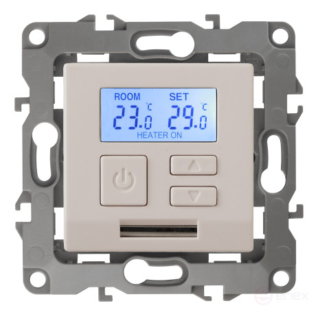 12-4111-02 ERA Thermostat universal 230V-Imah16A, IP20, Era 12, ivory