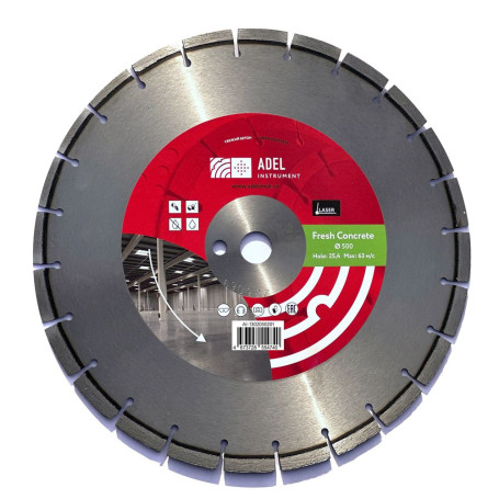 Diamond Disc Fresh Concrete f500*3.6*25.4 Adel Instrument