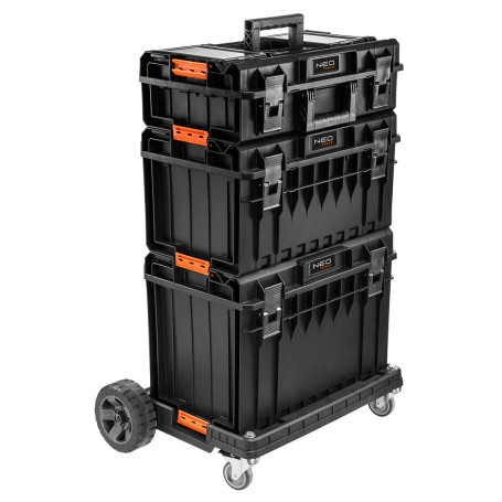 System of modular tool boxes (platform on wheels + 3 drawers), 59x39x110 cm, modular sy