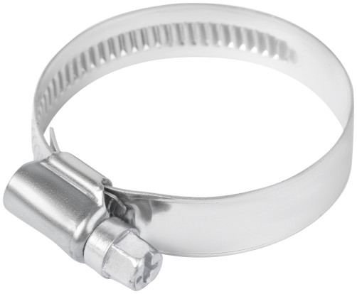 Crimping knurled clamp, width 12 mm, stainless steel.steel 30-45 mm